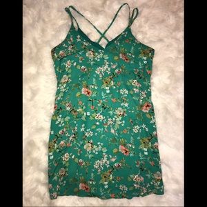 Pretty green floral dress